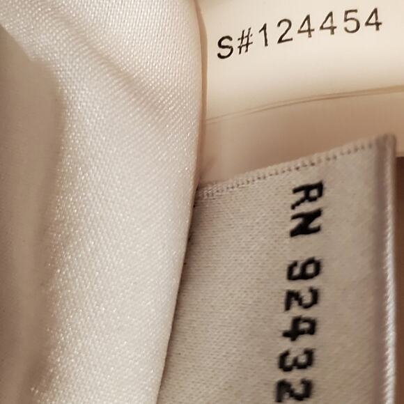 NWT Kay Unger Siver Metallic Dress Sz 12 - Picture 8 of 9